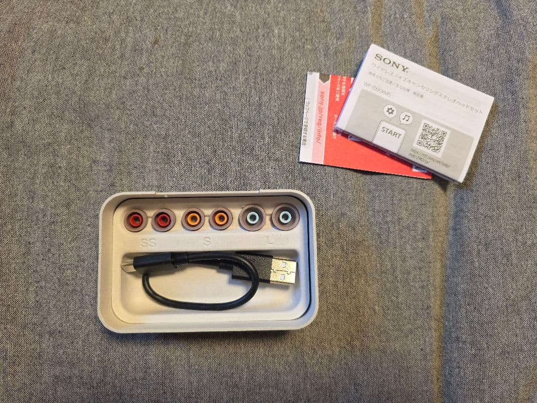 SONY WF-1000XM5 充電ケース 箱 のみ スモーキーピンク