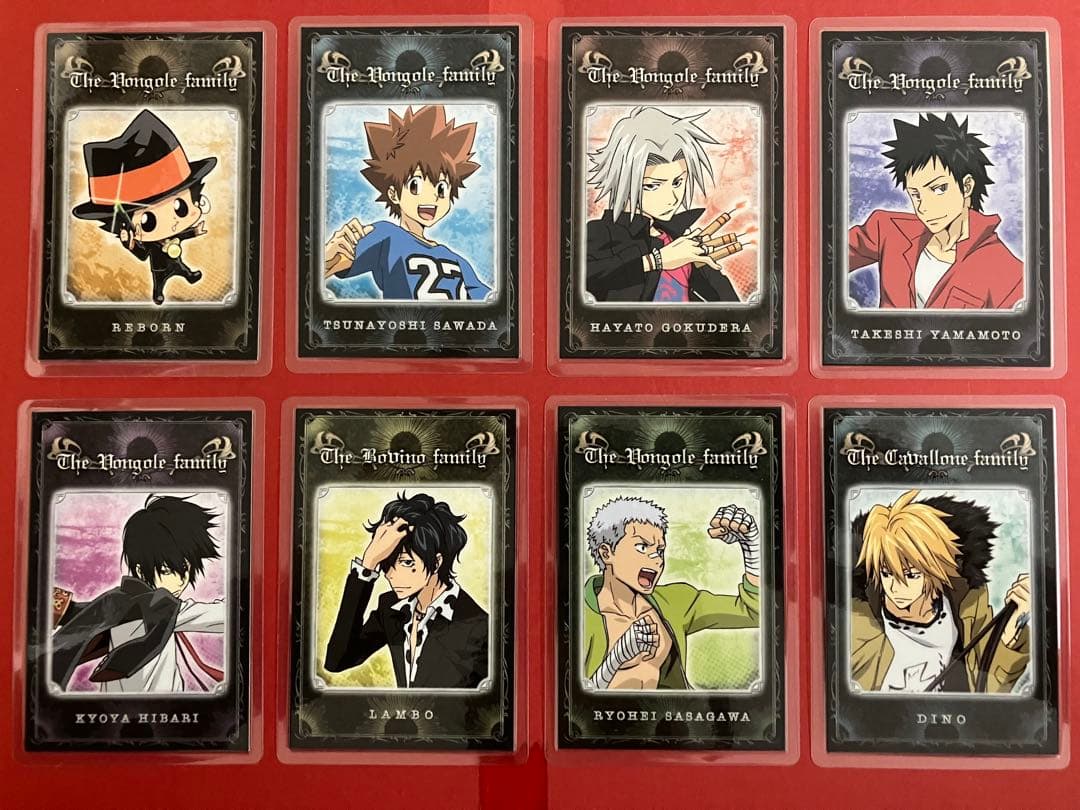 家庭教師ヒットマンREBORN 激レア　初期グッズ　ラミネートカード８枚セット