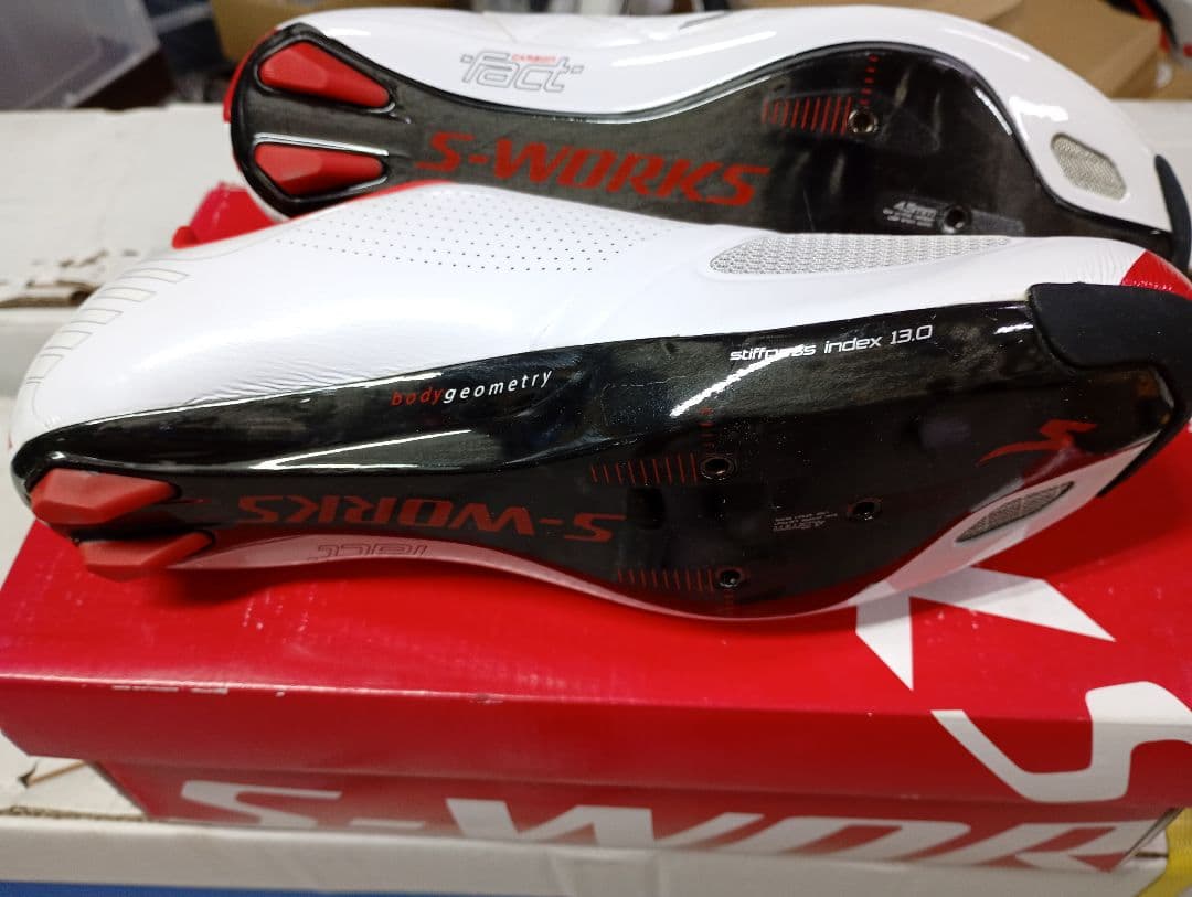 スペシャライズド　s Works サイクリングシューズ 41.5レッド/ホワイト