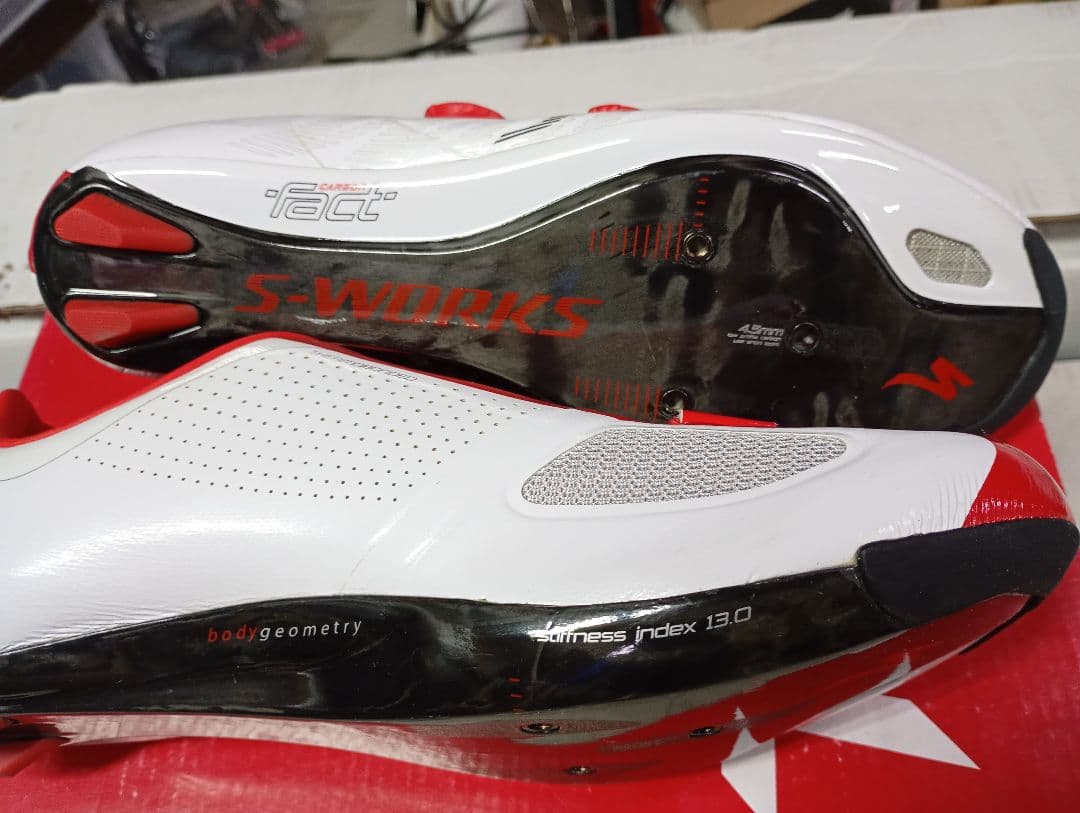 スペシャライズド　s Works サイクリングシューズ 41.5レッド/ホワイト