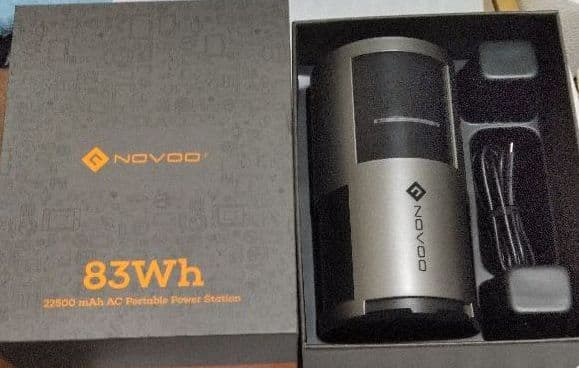 ポータブル電源　NOVOO 22500mAh 85W