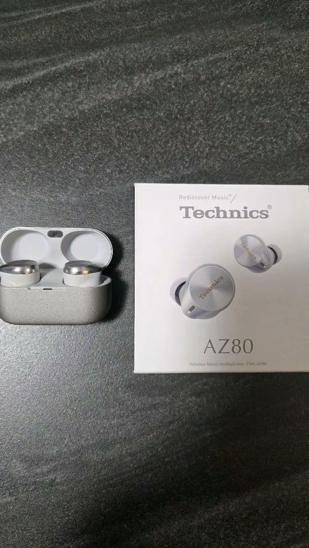 ワイヤレスイヤホン Technics EAH-AZ80 シルバー(左音飛びあり)