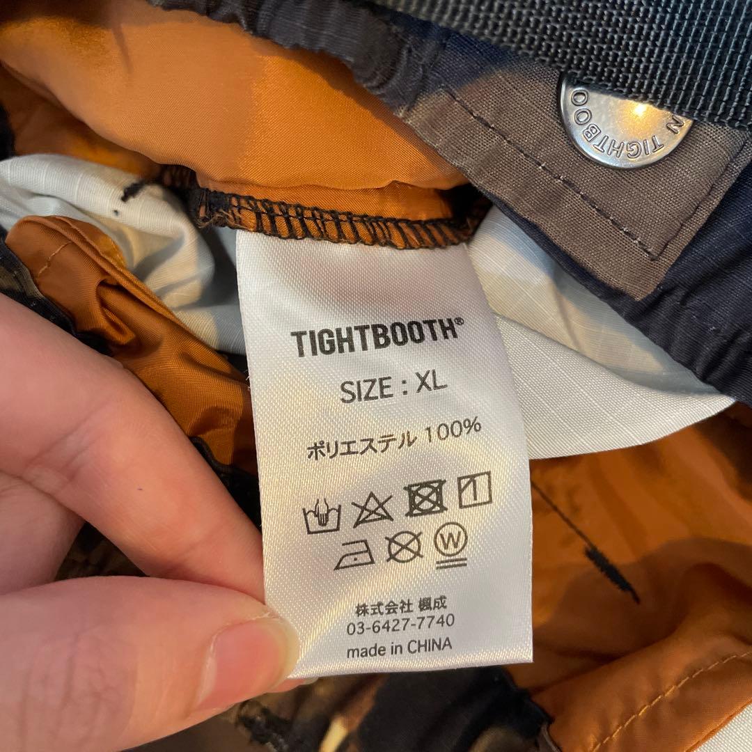 TIGHTBOOTH 迷彩カーゴパンツ リップストップ バルーン XL