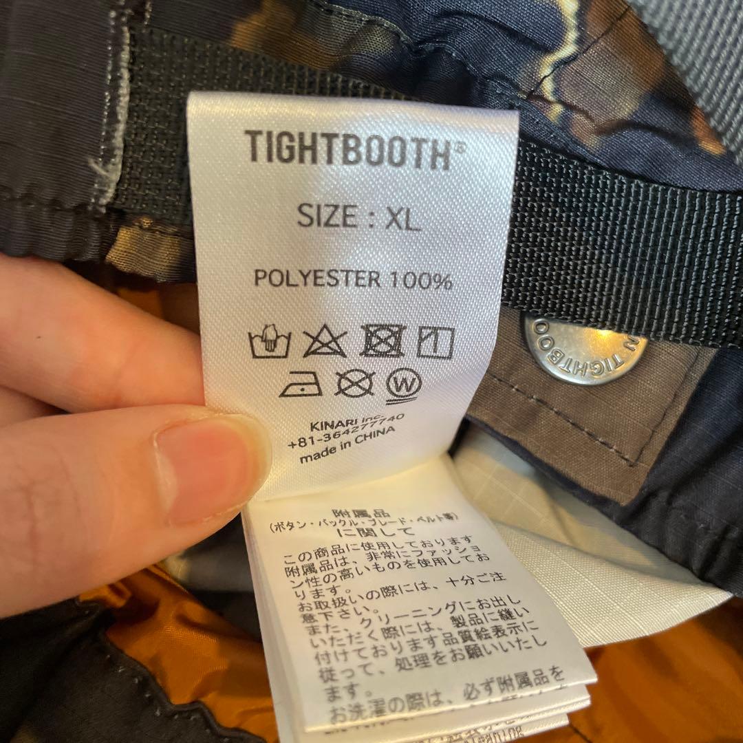 TIGHTBOOTH 迷彩カーゴパンツ リップストップ バルーン XL