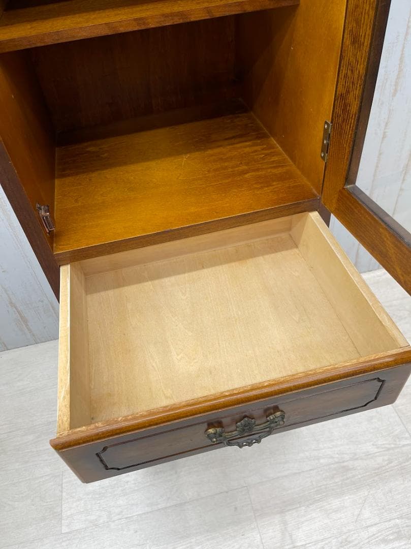 karimoku コロニアル スリムカップボード 右開き オールドカリモク