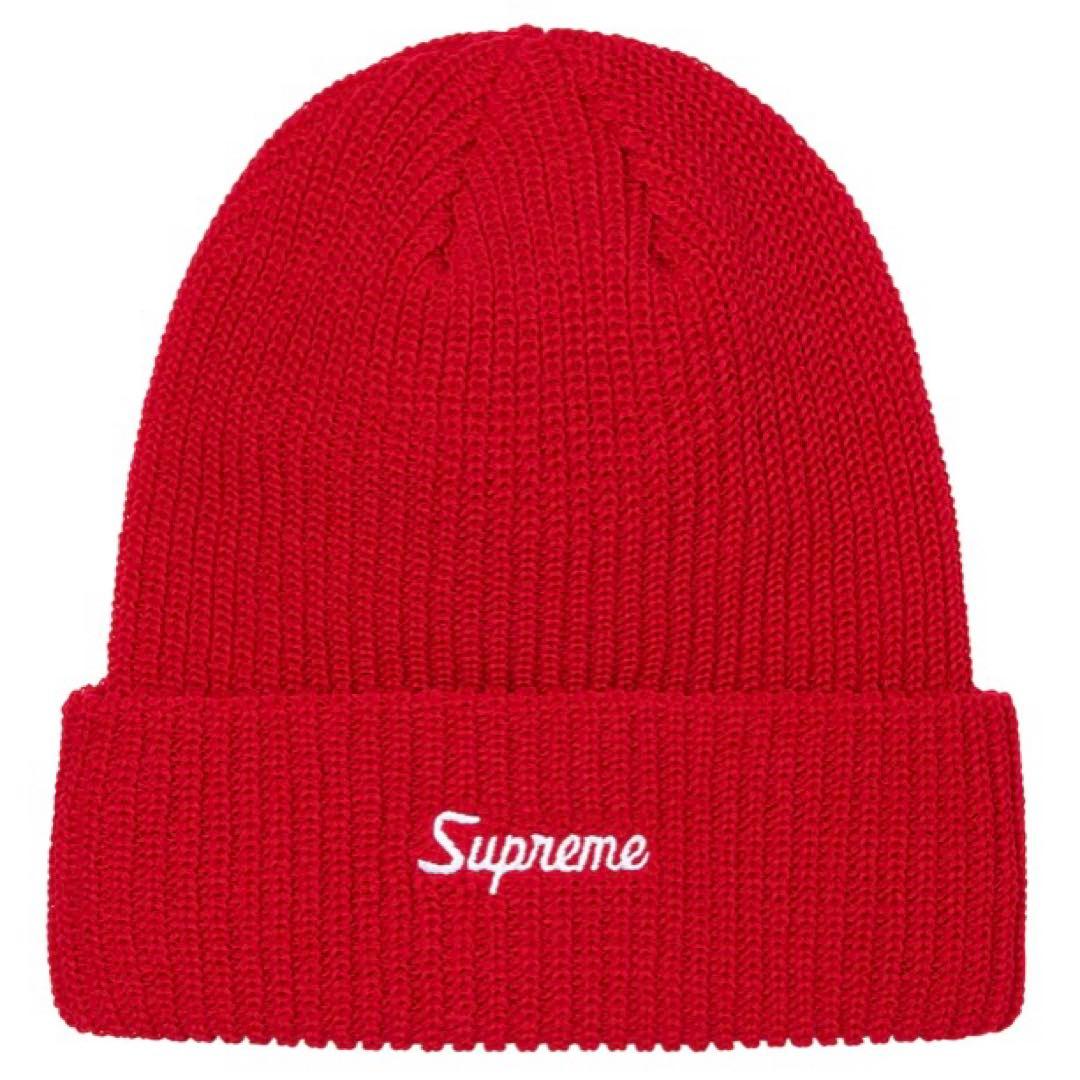 【新品】Supreme Loose Gauge Beanie 赤
