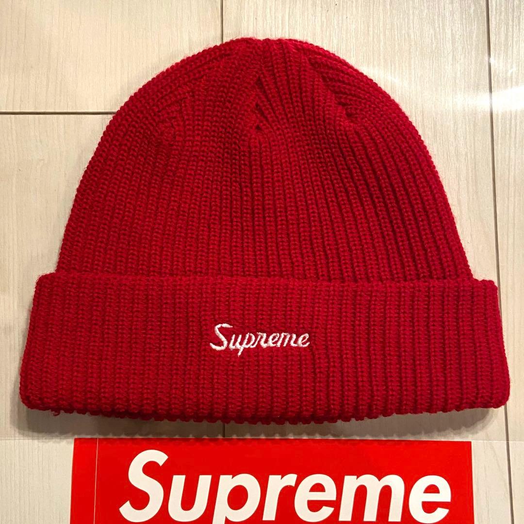 【新品】Supreme Loose Gauge Beanie 赤