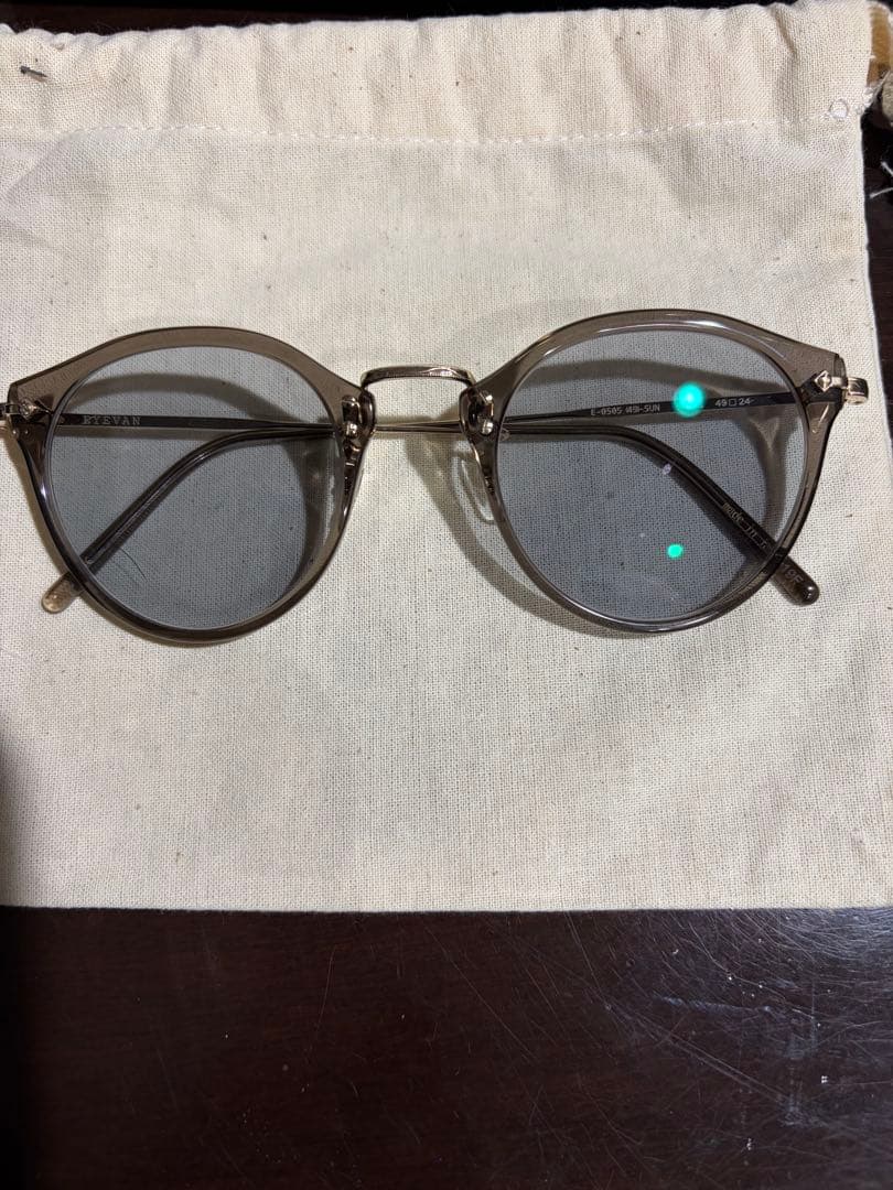 EYEVAN E-0505-SUN SMK スモーク ゴールド