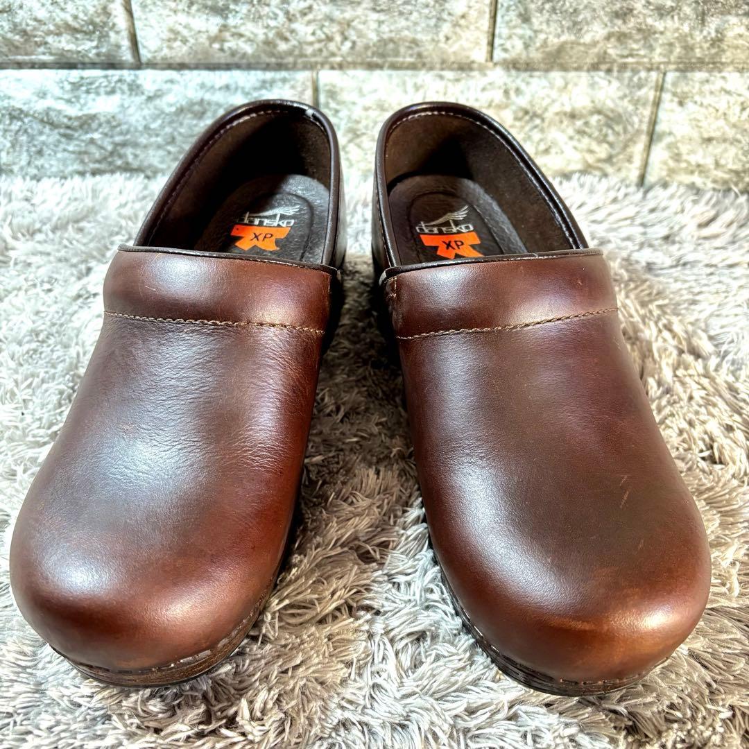 Dansko ダンスコ クロッグ サボサンダル 本革 レザー ダークブラウン