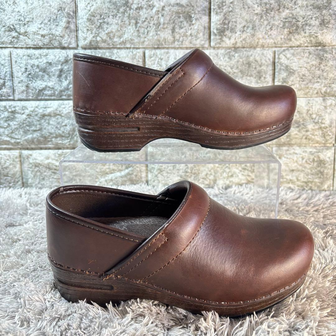 Dansko ダンスコ クロッグ サボサンダル 本革 レザー ダークブラウン