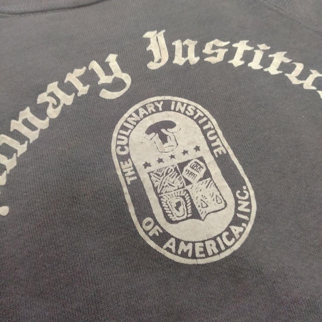 50s 60s VINTAGE スウェット　カレッジ　フェード　ナス紺