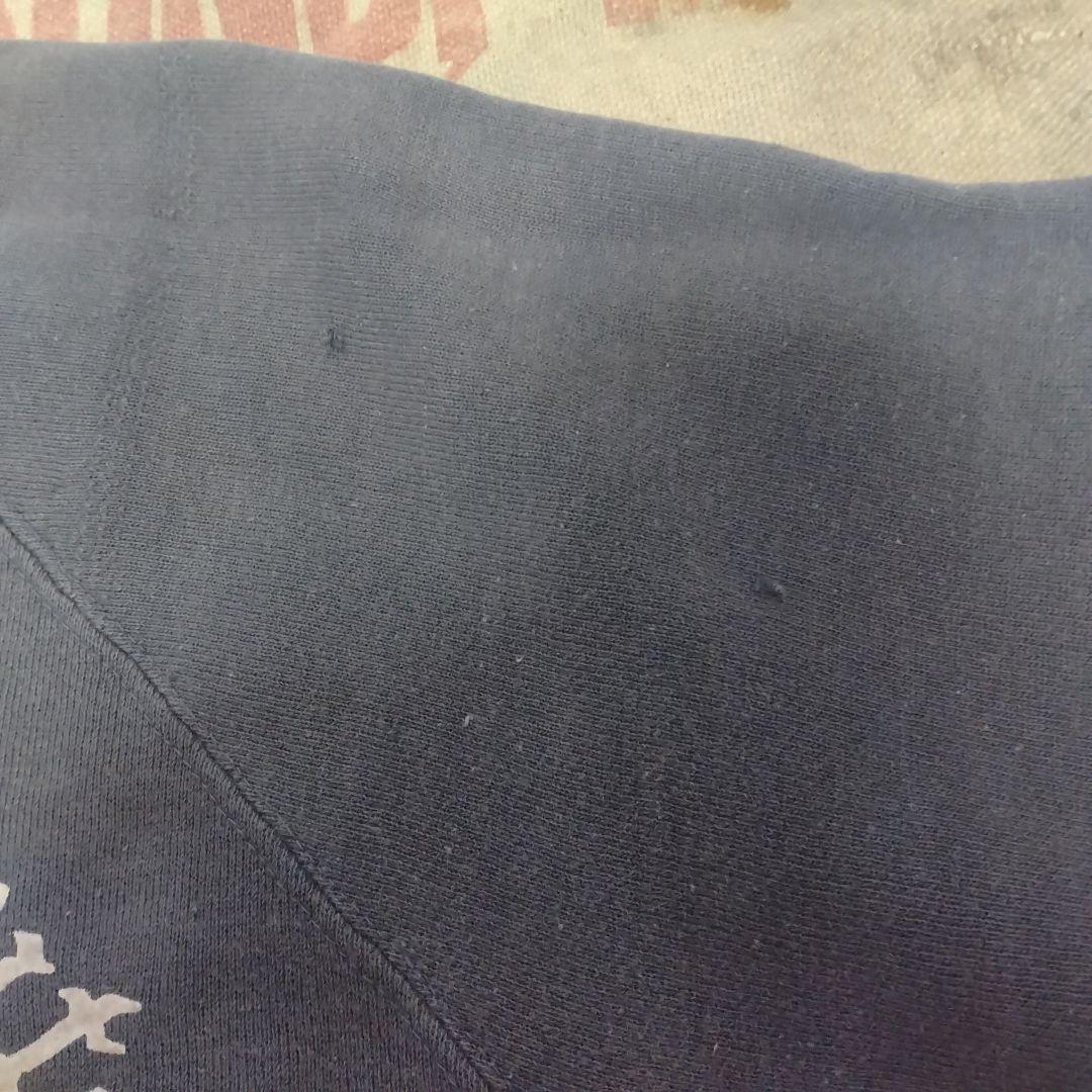 50s 60s VINTAGE スウェット　カレッジ　フェード　ナス紺