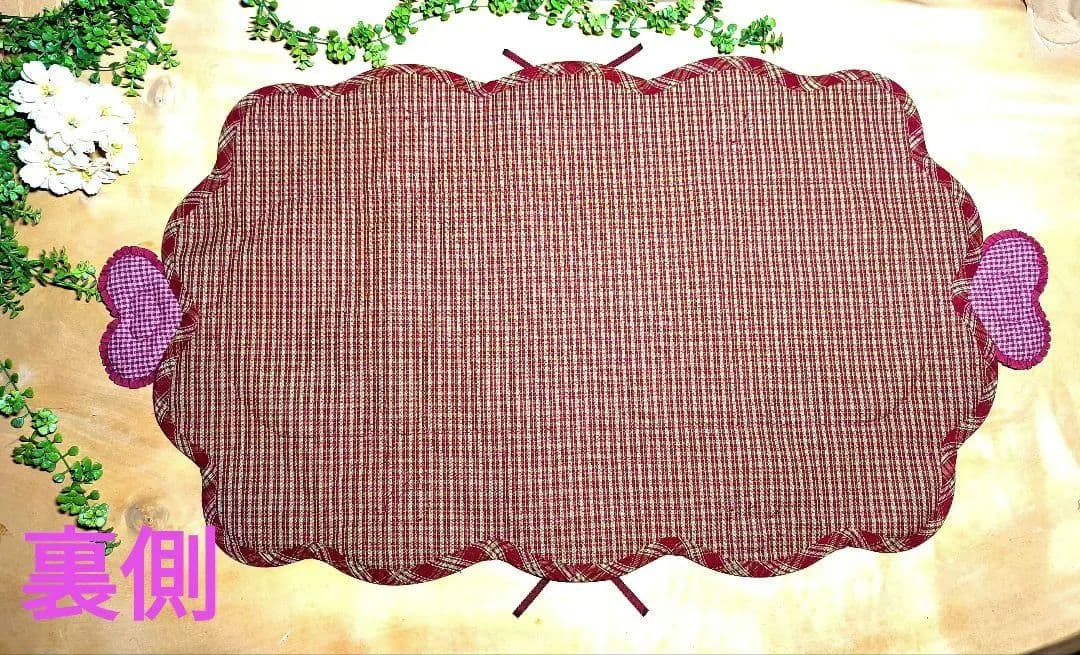 ⭐️アメリカンカントリー雑貨❤ハート＆肉球いっぱい✿波〰️波チェストマット✿