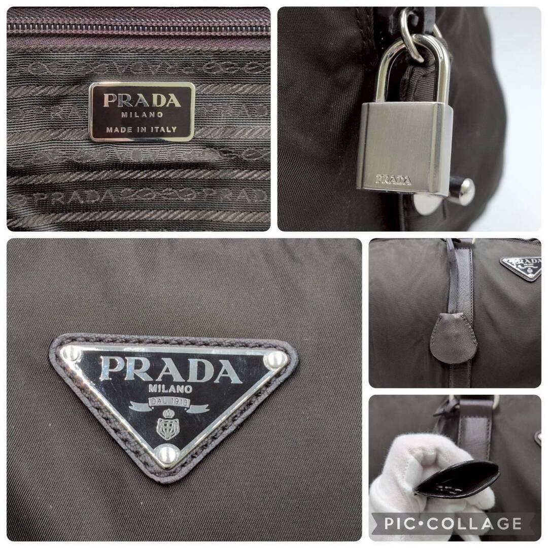PRADA プラダ テスートナイロン レザー ボストンバッグ トラベルバック