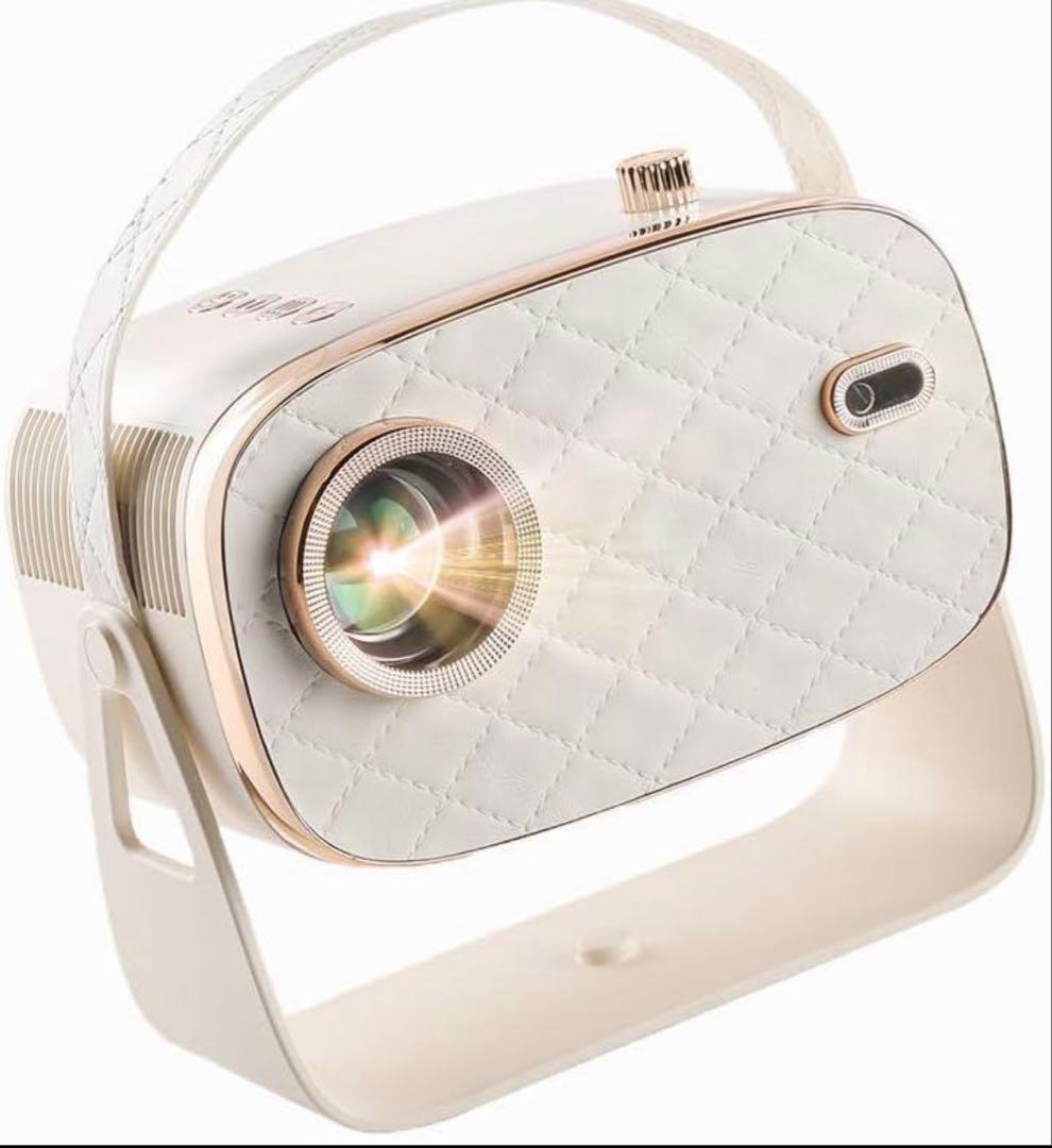 ホワイトプロジェクター 360度回転スタンド付き