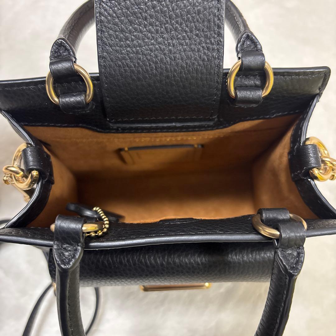 COACH ショルダーバッグ ダークブラウン/ブラック