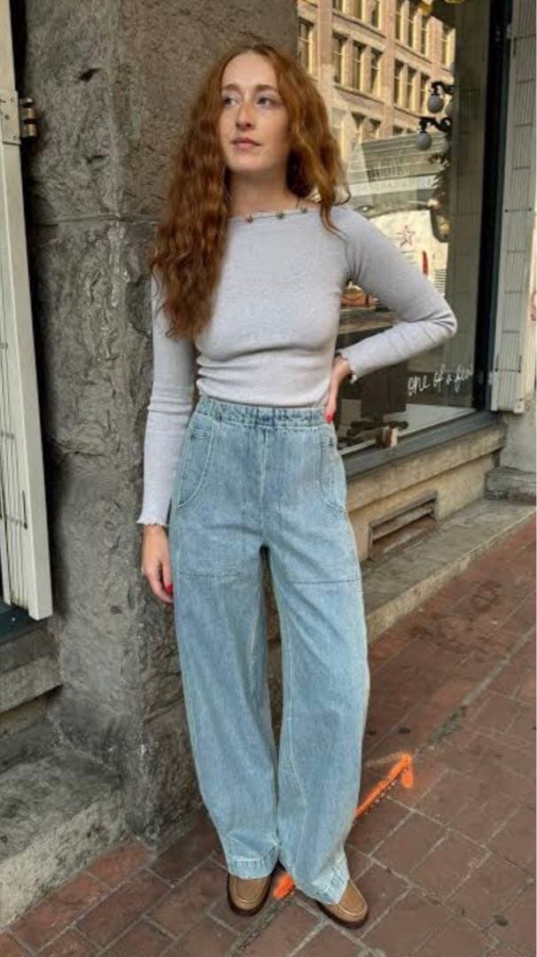 トップス Baserange TAV long sleeve Grey Melange