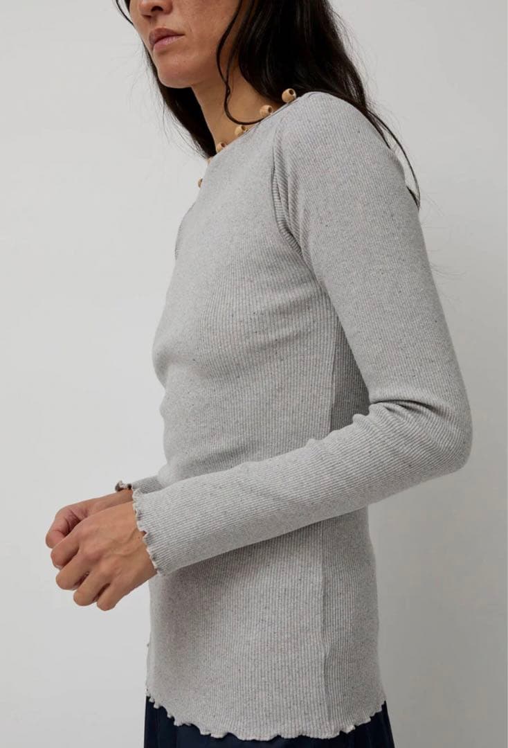 トップス Baserange TAV long sleeve Grey Melange