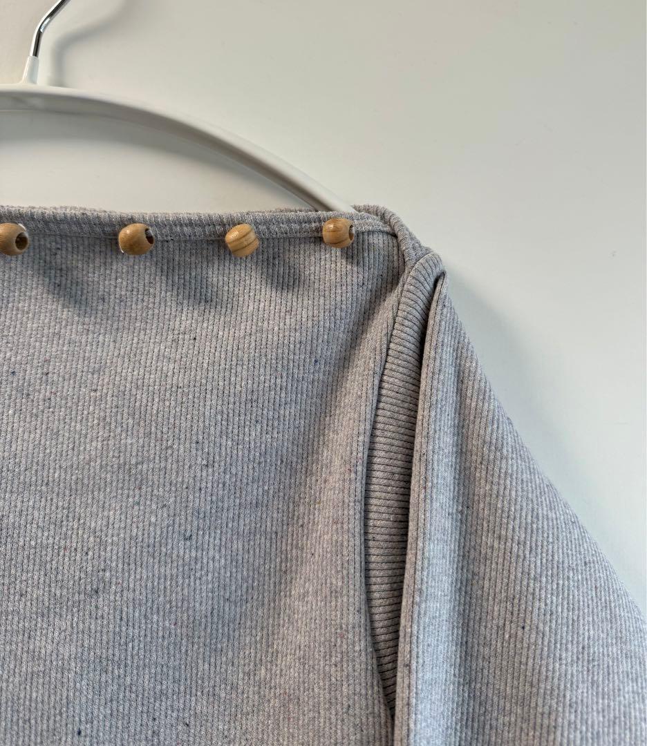 トップス Baserange TAV long sleeve Grey Melange