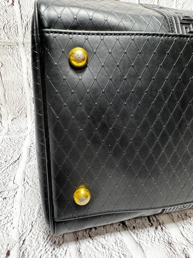 ヴェルサーチ　2way ボストンバック　太陽神 　ｗ4625-1014-③-③