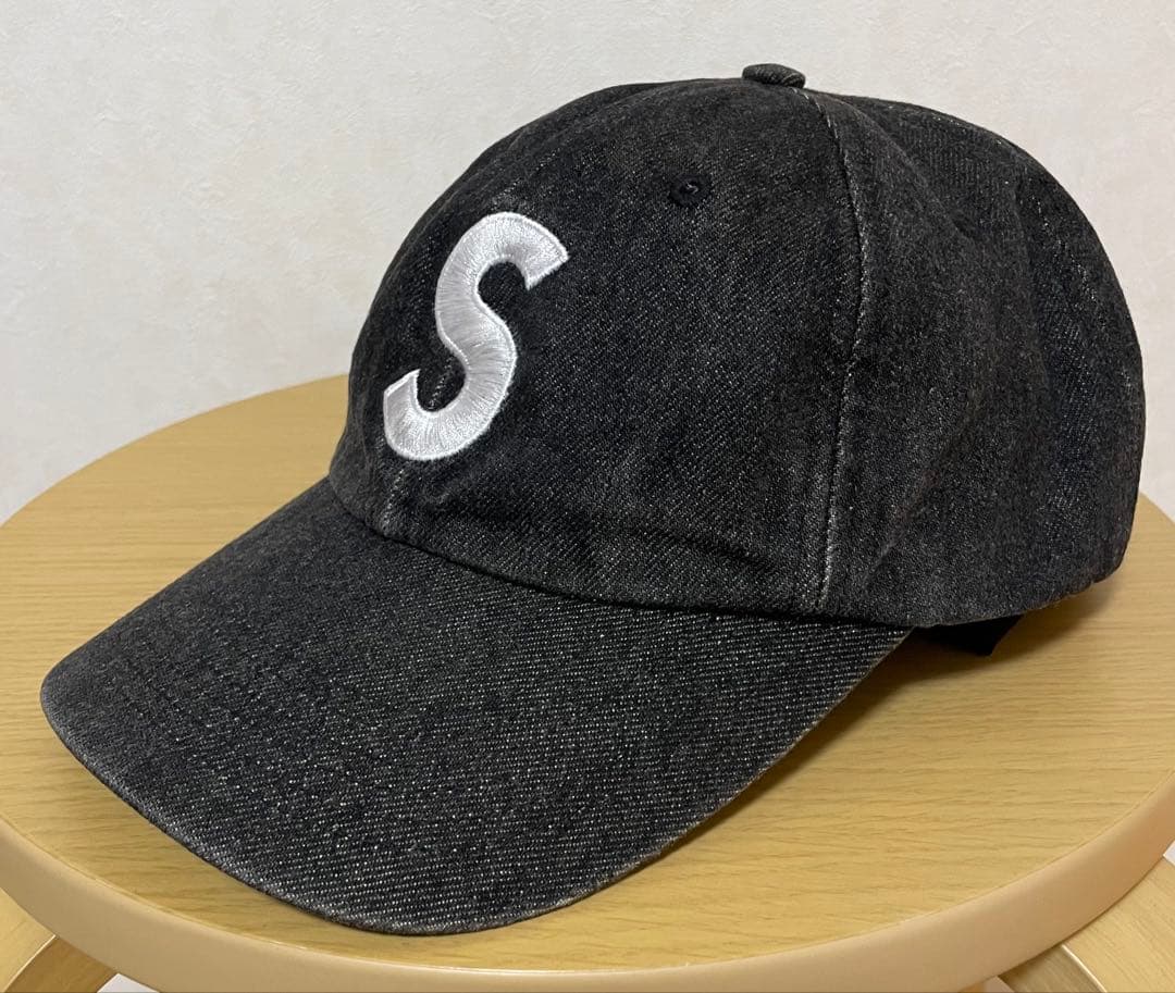 Supreme デニム S Logo キャップ ブラック