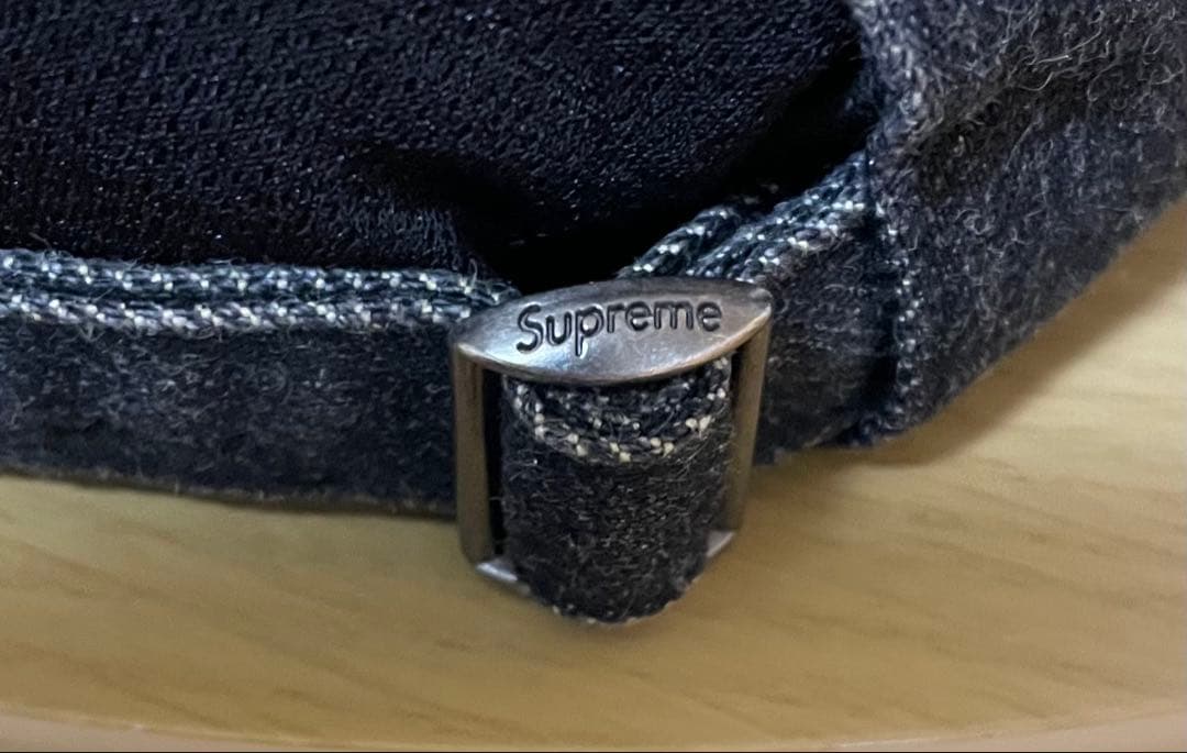 Supreme デニム S Logo キャップ ブラック