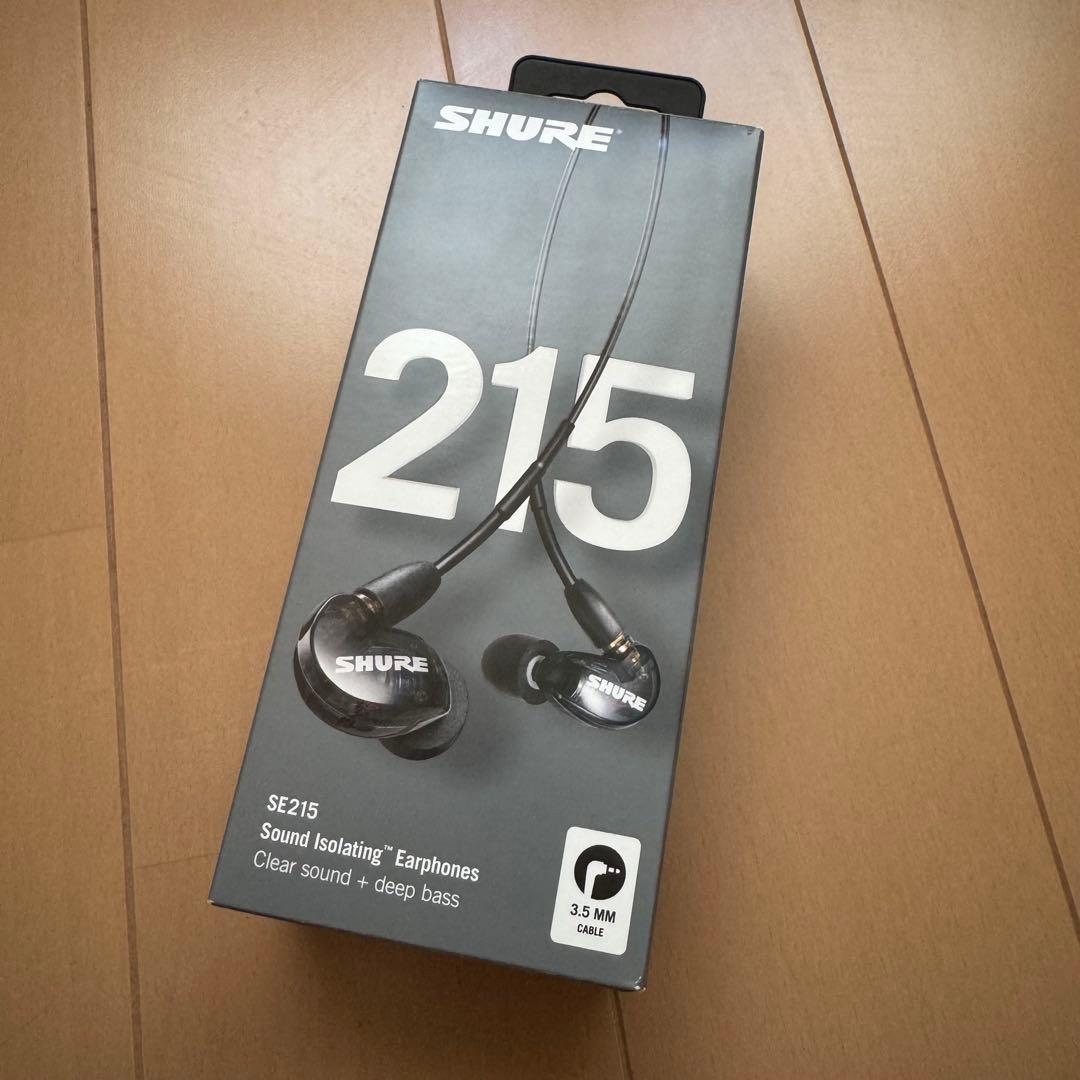 SHURE SE215 有線イヤホン トランスルーセントブラック