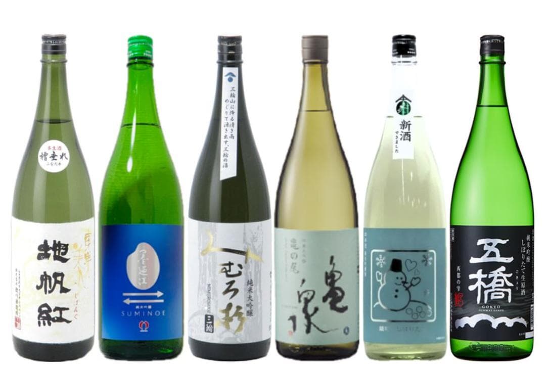 No.0129 東洋美人 みむろ杉 亀泉 いづみ橋 墨廼江 五橋