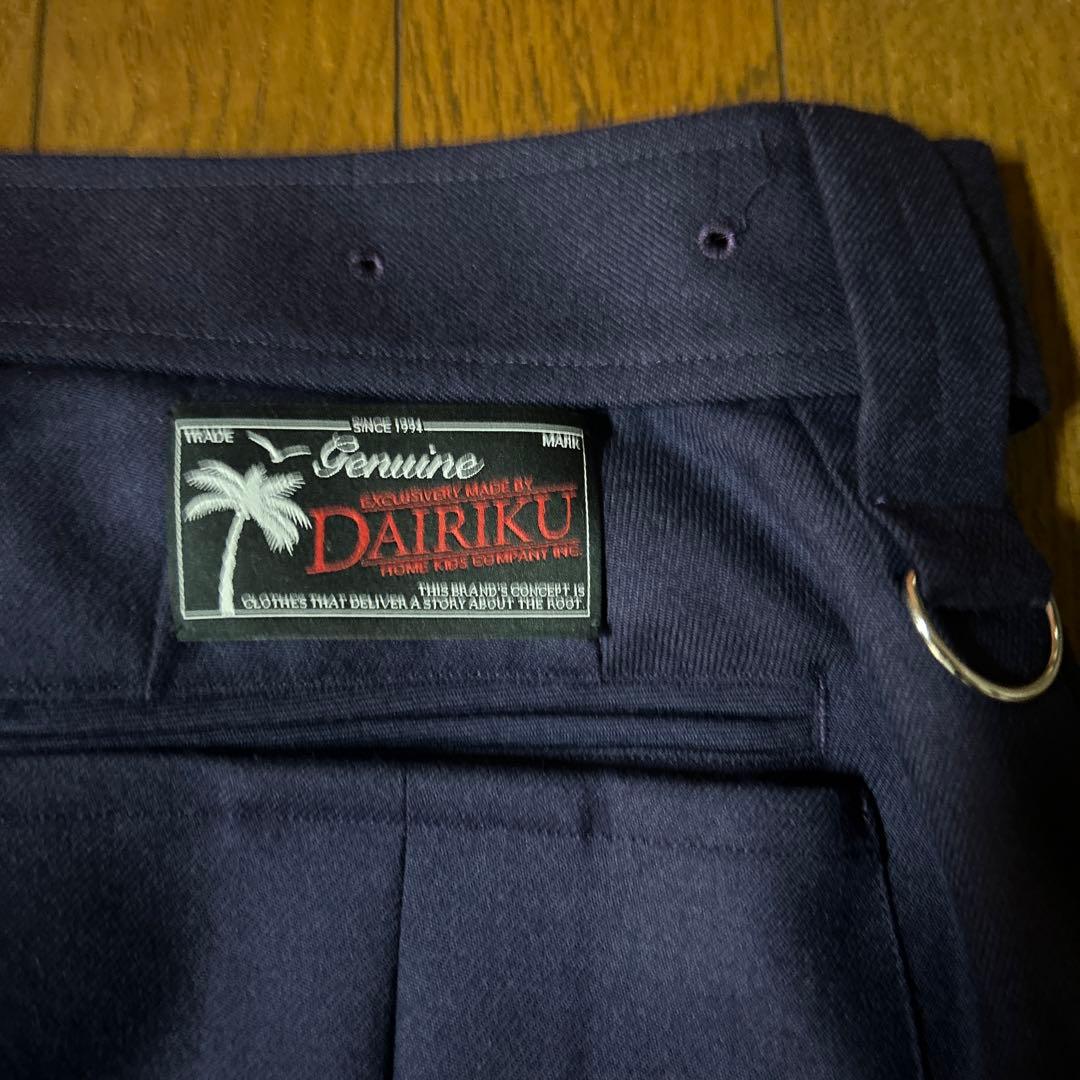 タグ付きDAIRIKUダイリクウールボンデージパンツMパンクセディショナリーズ