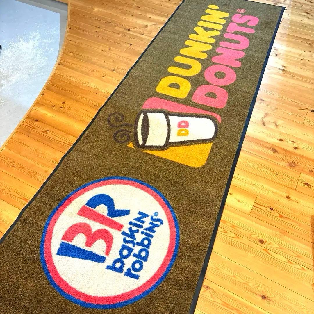 ダンキンドーナツ　バスキンロビンス　マット　店舗用　カーペット　看板　ガレージ
