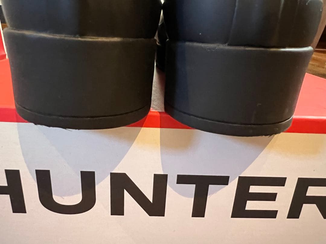 美品 26cm HUNTER ネオプレーン チェルシーブーツ ブラック US8