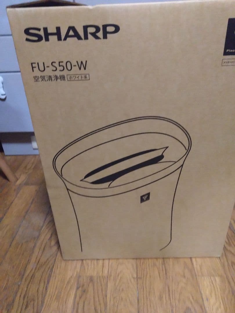 Sharp 空気清浄機　FU-S50_W プラズマクラスター搭載