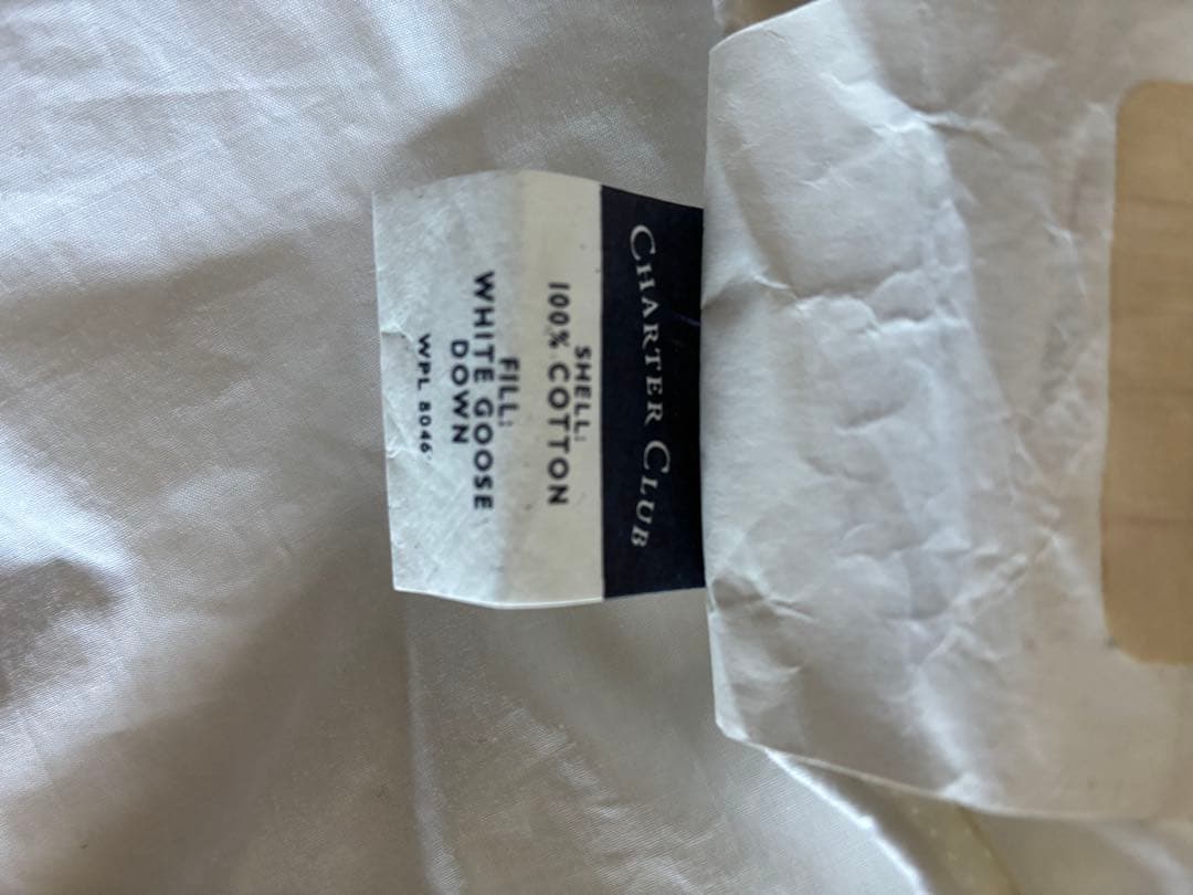 ホワイトダウン掛けふとん　ダブルサイズ