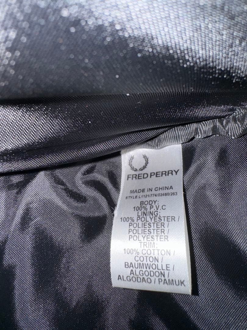 FRED PERRY ドラムバッグ ゴールド＆ブラック