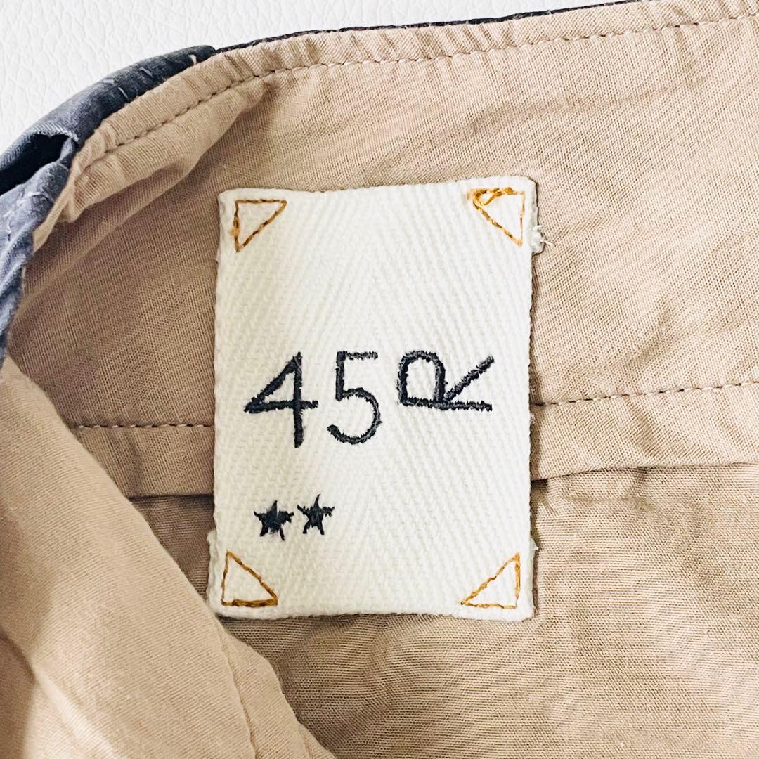 4802【美品】45R チノパン ウェザーの908セイルパンツ　M 紺　日本製