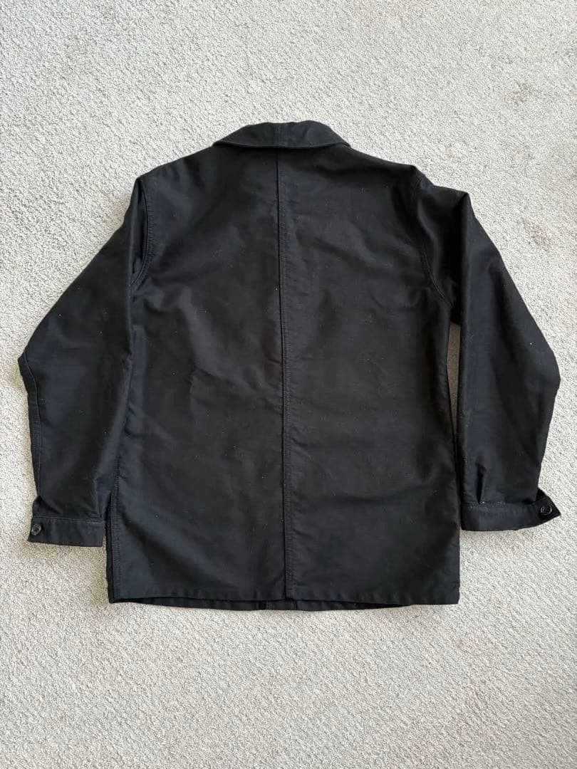 Le Sans Pareil ブラックカバーオール 42 ブラックモールスキン