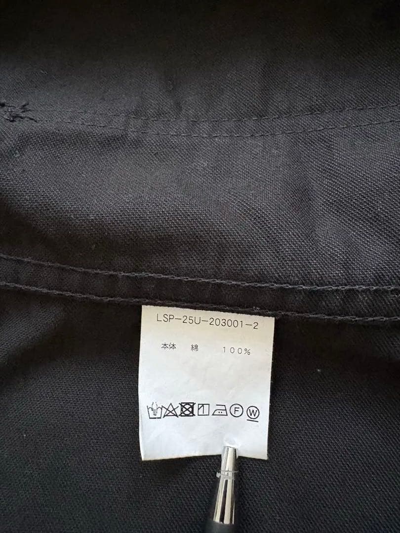 Le Sans Pareil ブラックカバーオール 42 ブラックモールスキン