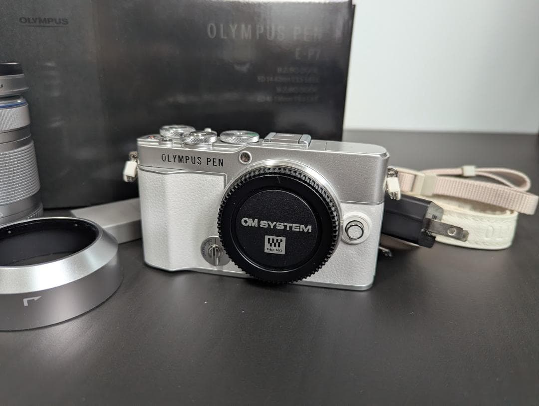 【シャッター数377】OLYMPUS PEN E-P7 EZ ダブルズームキット