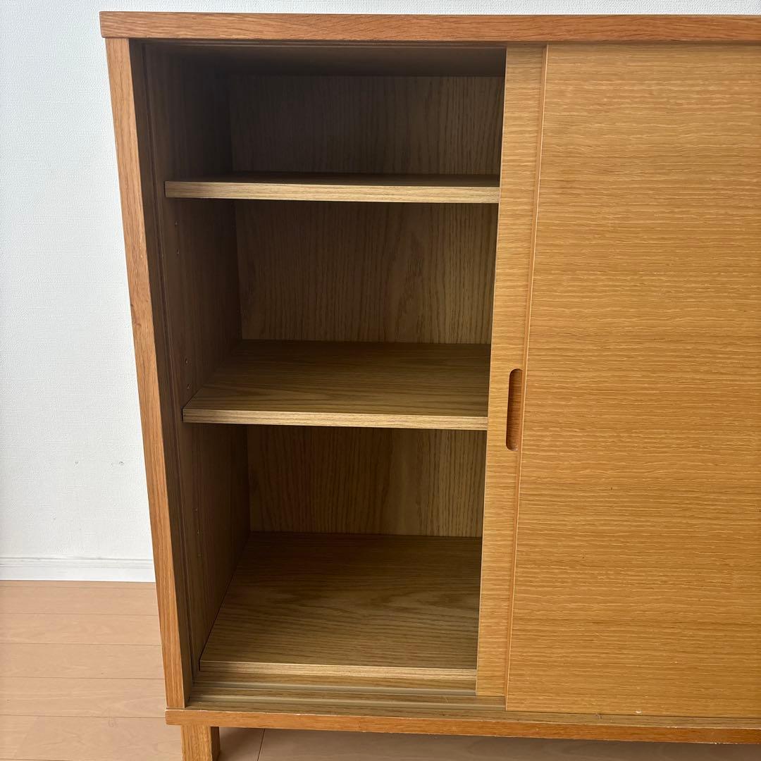 【廃盤】無印良品　オーク材キャビネット送料込み