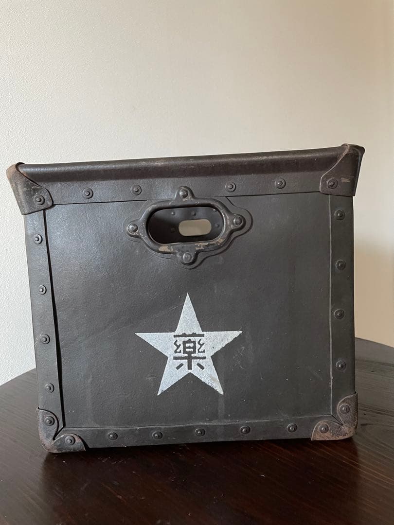 昭和レトロ　ボテ箱　通箱　自転車・バイク アンティーク　ビンテージ　収納箱