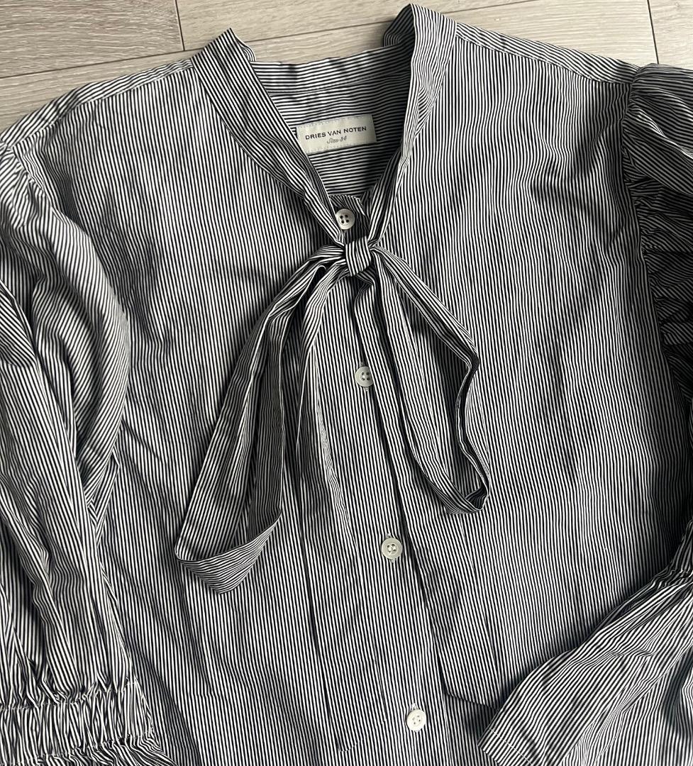 専用品 DRIES VAN NOTEN シャツワンピース ロング ストライプ