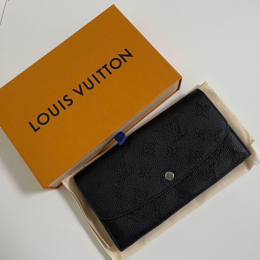 ルイヴィトン 長財布 ポルトフォイユ・イリス マヒナ M60143 ノワール