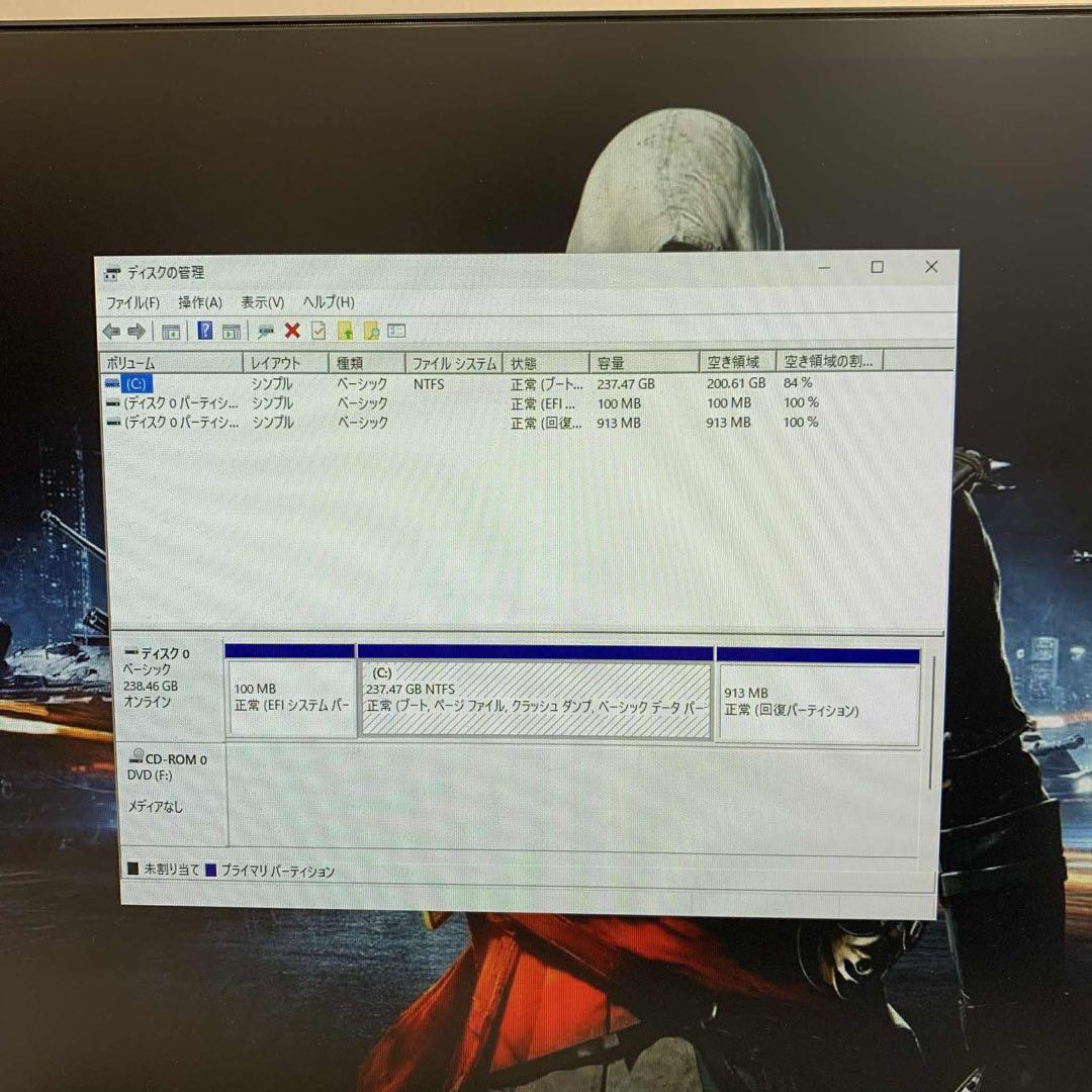 #884 富士通 ESPRIMO D588/TX i3-8100 8GB 256