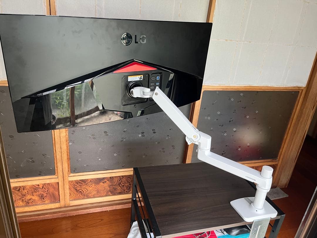 34型ウルトラワイドモニター＋エルゴトロンLXセット【らくらくメルカリ便】