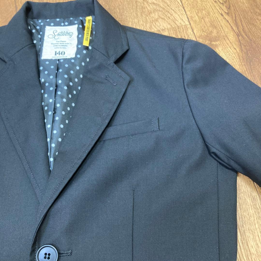 スムージー　セットアップスーツ　ブラック　140㎝