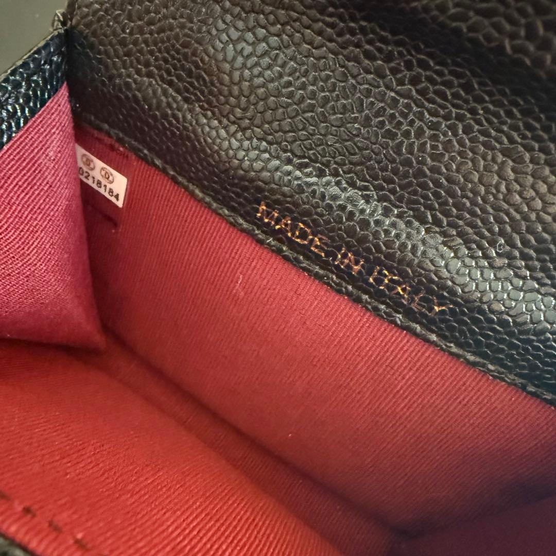 美品　CHANEL カードケース　ケース　財布　黒