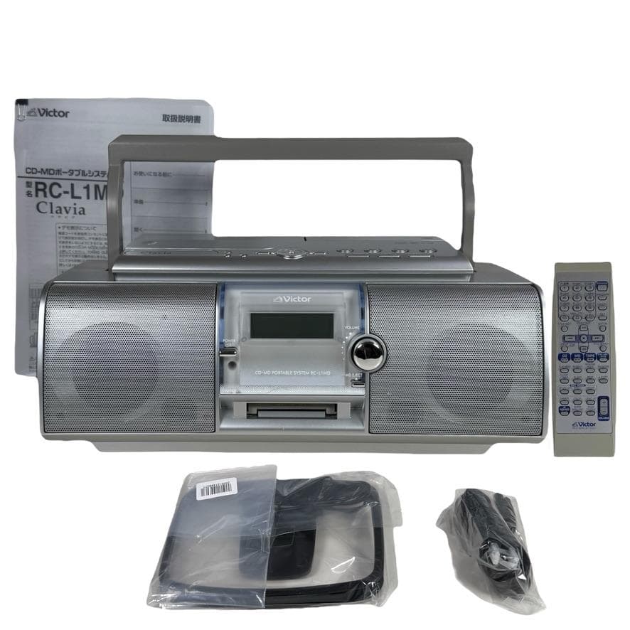 完動品 ビクター RC-L1MD-S Clavia CD/MDポータブルシステム