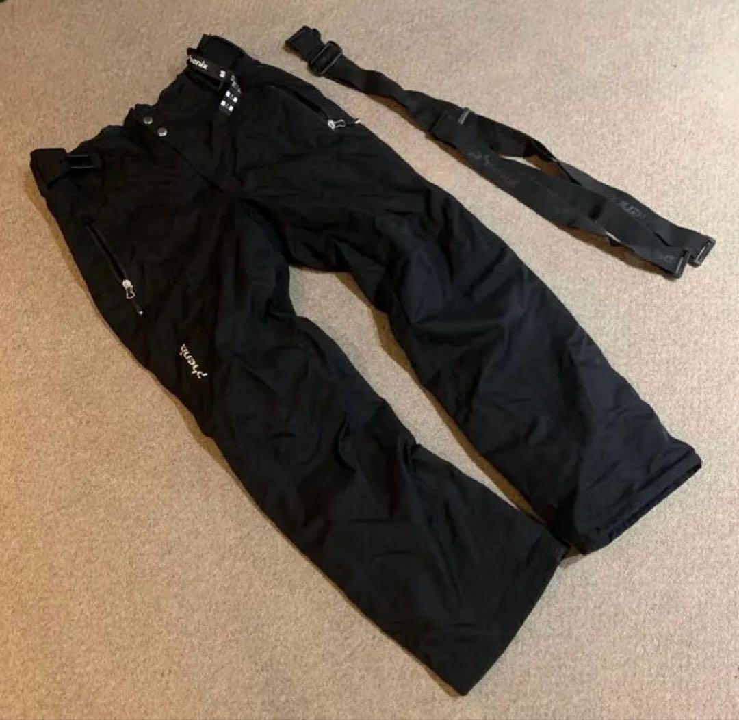 美品 PHENIX サスペンダー付 パンツ ◆ スキー スノボー スクート M