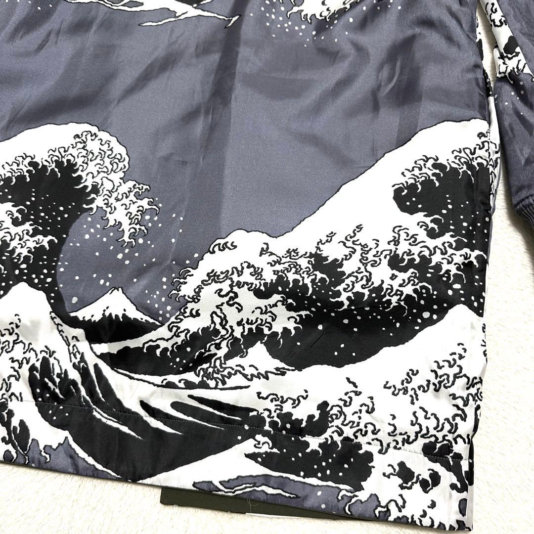 未使用　sou・sou リバーシブルブルゾン　和柄　総柄　和柄　日本製　写し