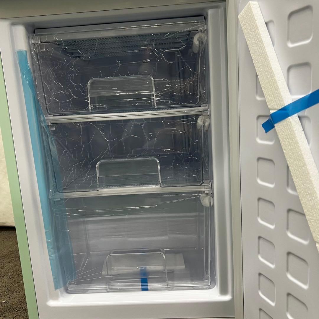 990⭕️【未使用・展示品】冷蔵庫　アイリスオーヤマ　レトロ　一人暮らし　設置無料